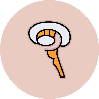 Çizgi film simgesinin vektör çizimi