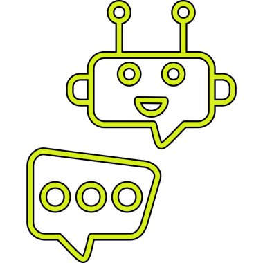 Sohbet balonu simgesi vektör çizim logosu