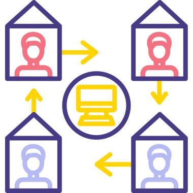 seo modern simgesinin vektör illüstrasyonu