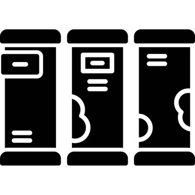 sunucu veritabanı simgesi, basit vektör illüstrasyonu