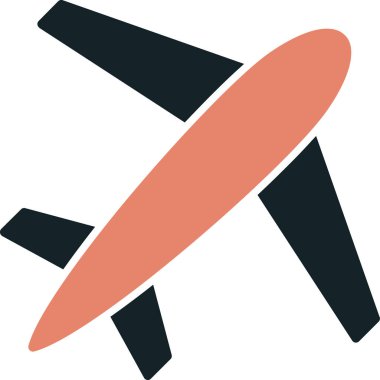 Uçak. Web simgesi basit illüstrasyon