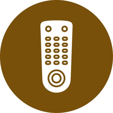 Uzaktan kumanda simgesi. vektör illüstrasyonu