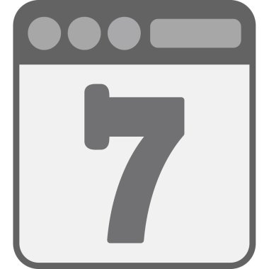 Takvim simgesi, vektör illüstrasyonu basit tasarım