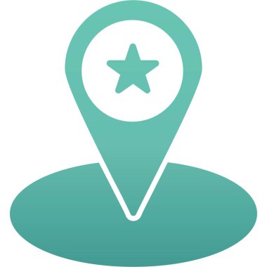 harita pin ikonu vektör illüstrasyonu