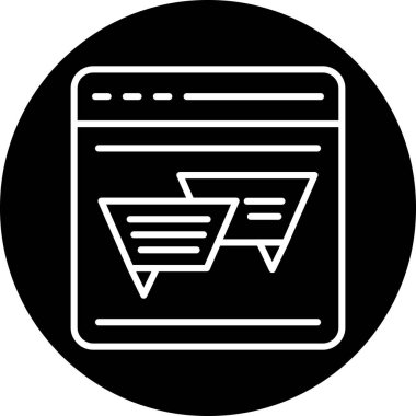 çevrimiçi web pazarlama simgesi, özet biçimi