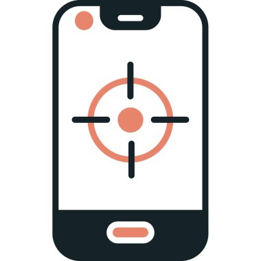 cep telefonu ikonu vektör illüstrasyonu