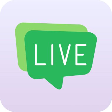 Canlı ikon. vektör illüstrasyonu