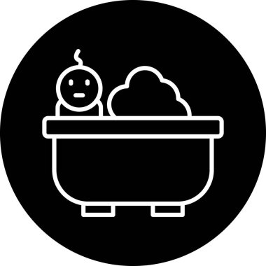 Bebek simgesi, vektör illüstrasyonu