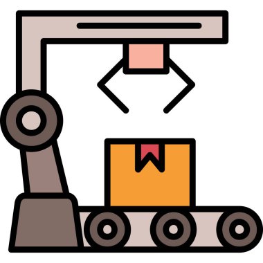 Teslimat. Web simgesi basit illüstrasyon