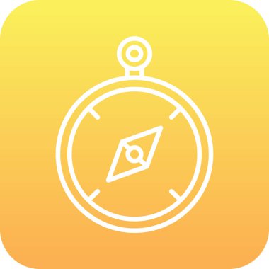 pusula simgesi, vektör illüstrasyonu