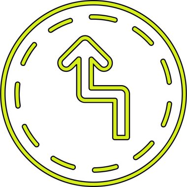 ok işareti simgesi, vektör çizimi