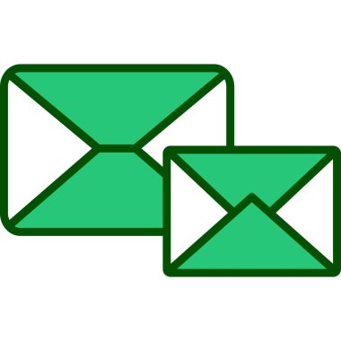 zarf harf simgesi renk ana hatları vektörü