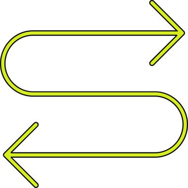 Ok. Web simgesi basit illüstrasyon