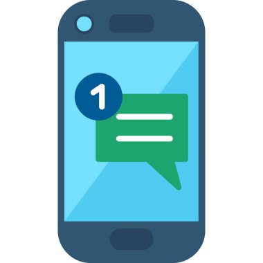 Sohbet mesajı vektör illüstrasyonu