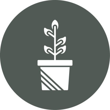 Bitki. Web simgesi basit illüstrasyon