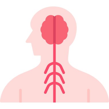 İnsan gövdesi simgesi vektör illüstrasyonu