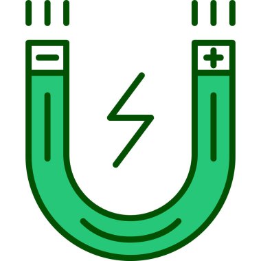 Yeşil ve mavi çizgi simgesinin vektör çizimi