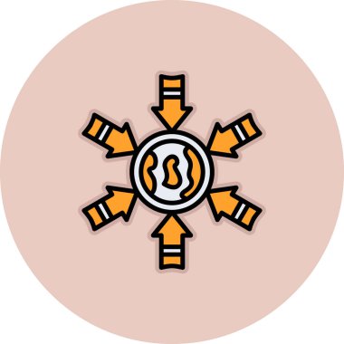 Modern simgenin vektör illüstrasyonu