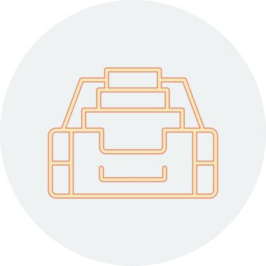 Bagaj web simgesi vektör illüstrasyonu