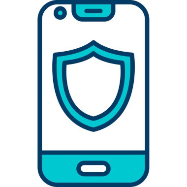 Akıllı telefon. Web simgesi basit illüstrasyon