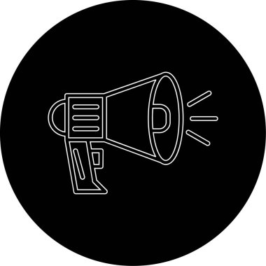 Web ve mobil uygulaması tasarımı, hoparlör logo kavramı için beyaz arka plan üzerinde izole hoparlör simge vektör