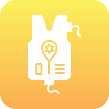 Beyaz arka planda izole edilmiş tıbbi maske simgesi. vektör.