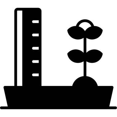 Bitki. Web simgesi basit illüstrasyon