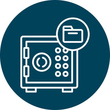 Güvenli bir simgenin vektör illüstrasyonu