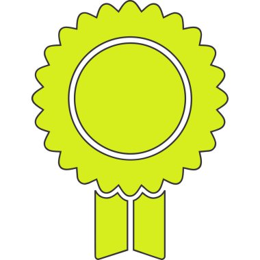 Madalya ikon vektör illüstrasyonu