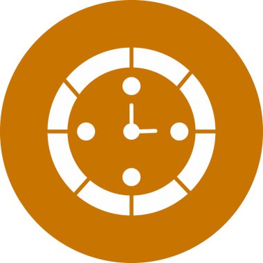 Saat simgesi vektör illüstrasyonu