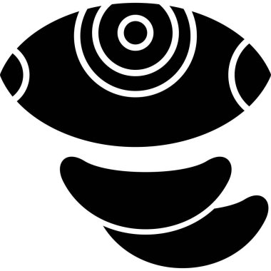 Göz simgesi, illüstrasyon, beyaz arkaplan üzerindeki vektör