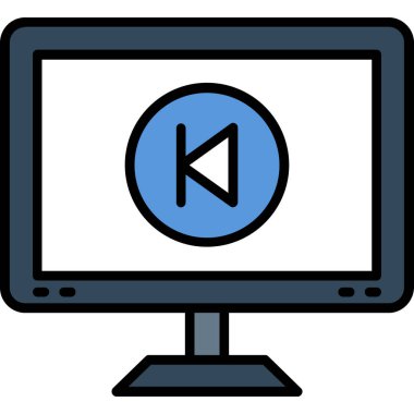 Beyaz arkaplanda izole edilmiş ikon ve vektör illüstrasyonu