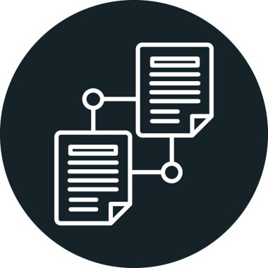 Belge simgesinin vektör illüstrasyonu