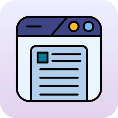 Web simgesi vektör illüstrasyonu