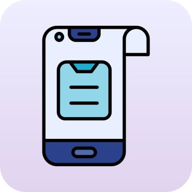 akıllı telefon simgesi vektör illüstrasyonu