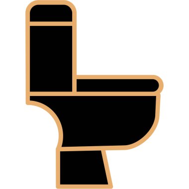 Tuvalet. Web simgesi basit illüstrasyon