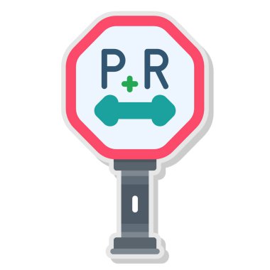 park araba vektör illüstrasyonu