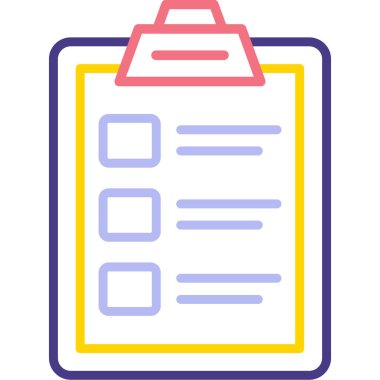 Liste vektör simgesini kontrol et