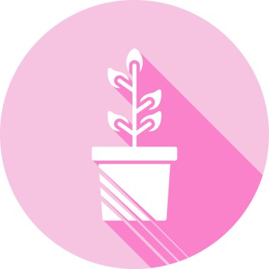 Bitki simgesinin vektör illüstrasyonu