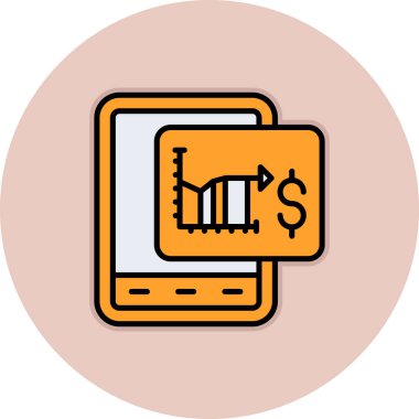 Modern simgenin vektör illüstrasyonu