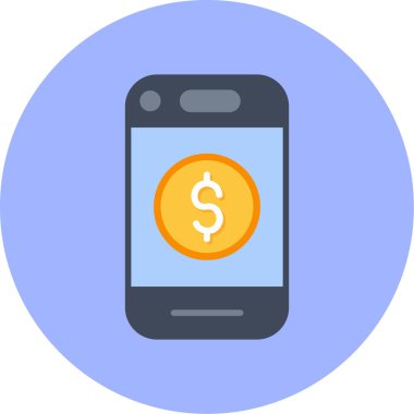 bankacılık mobil ödeme vektör illüstrasyonu