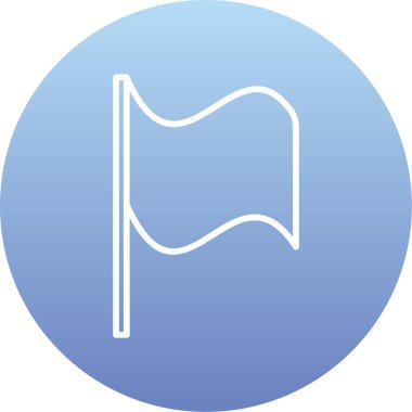 bayrak vektör çizgisi simgesi