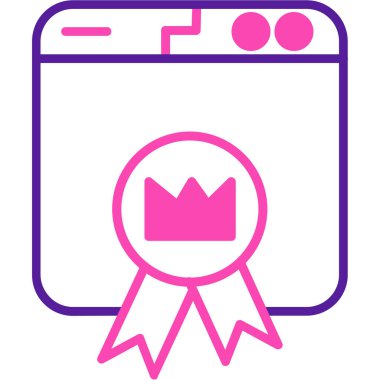 Rozet rozet simgesi - taslak biçimi