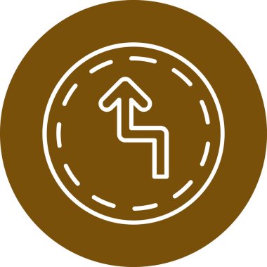 Bir ok simgesinin vektör illüstrasyonu