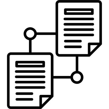 Belge. Web simgesi basit illüstrasyon