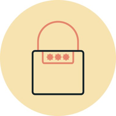 Modern b 'nin vektör illüstrasyonu simge kilidinden yoksun