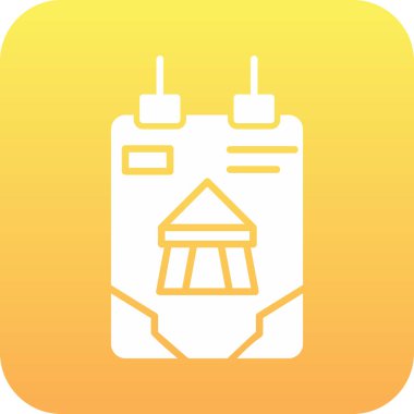 Bir enerji santrali simgesinin gösterimi