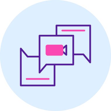 video simgesi vektör illüstrasyonu