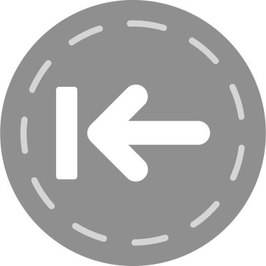 ok yönü simgesi ana hat biçiminde