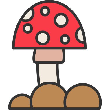 çizgi film doodle şirin mantar